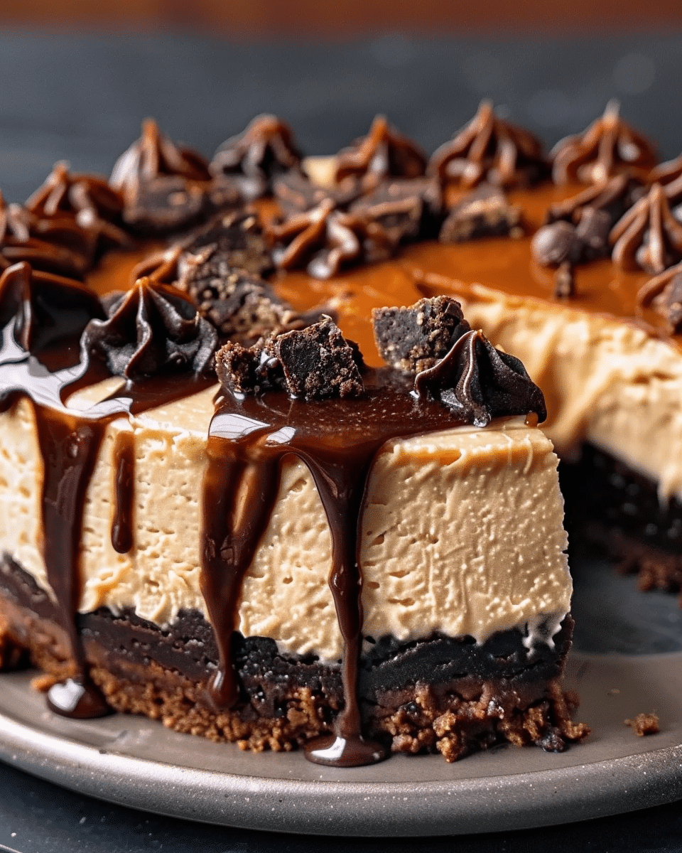 Caramel Brownie Cheesecake