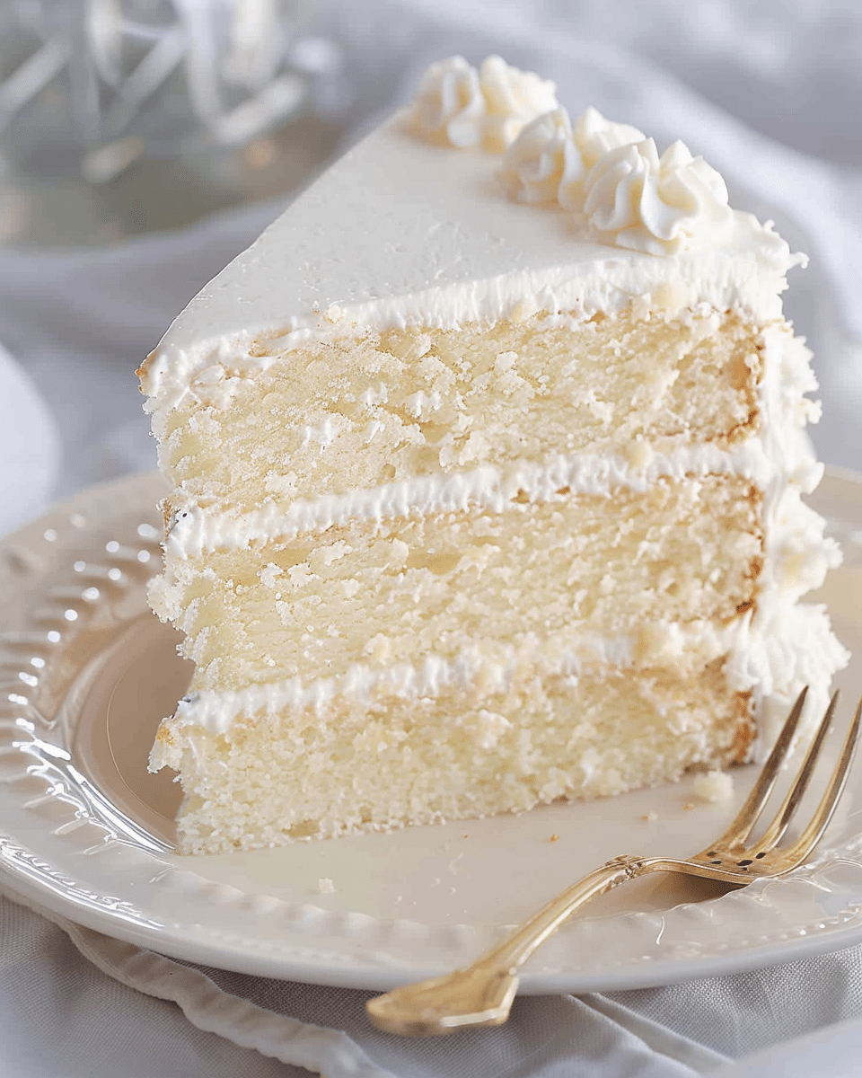 Moist White Velvet Cake