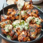 Best Grilled Chicken Bites with Creamy Garlic Sauce