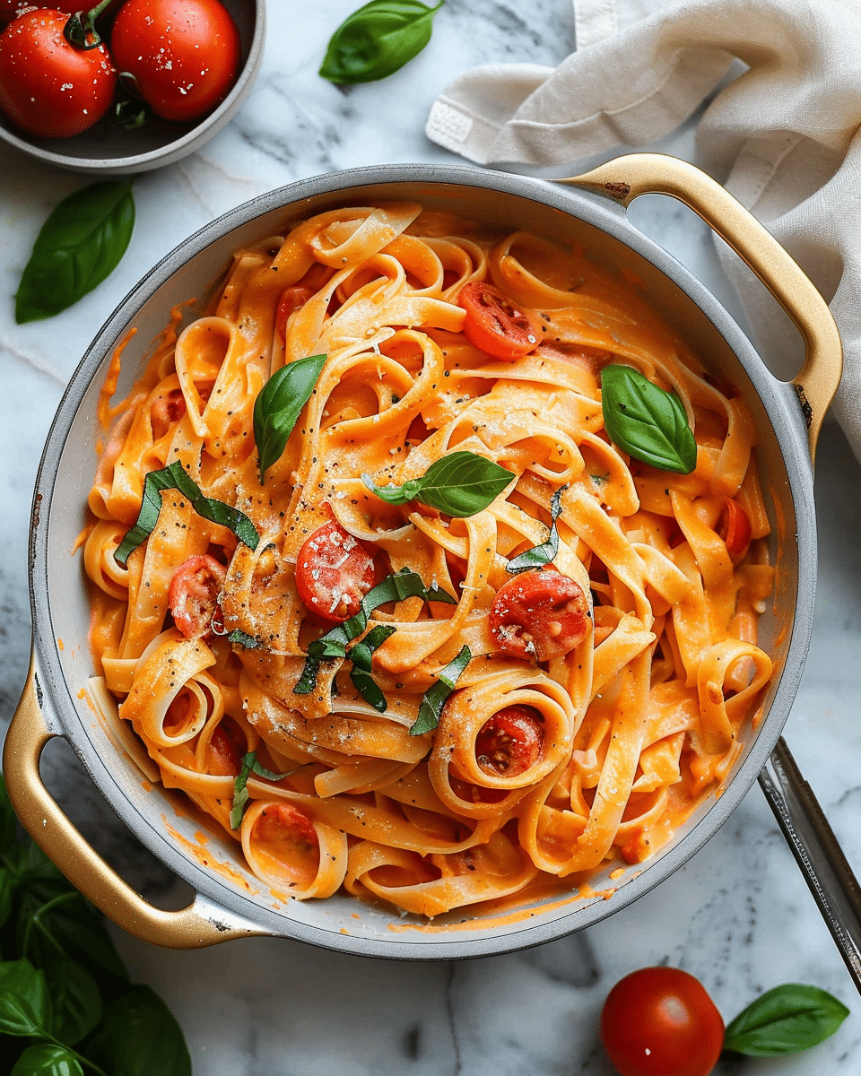 Easy One Pot Creamy Tomato Pasta
