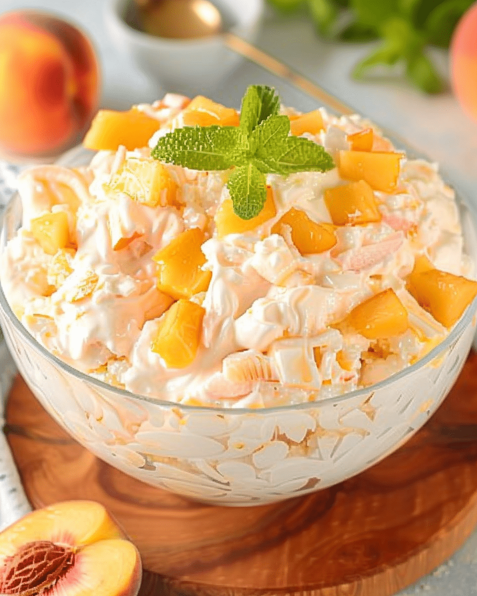 Peach Fluff Salad