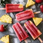 Strawberry Pineapple Popsicles