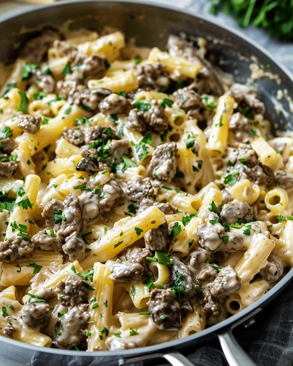 Philly Cheesesteak Pasta