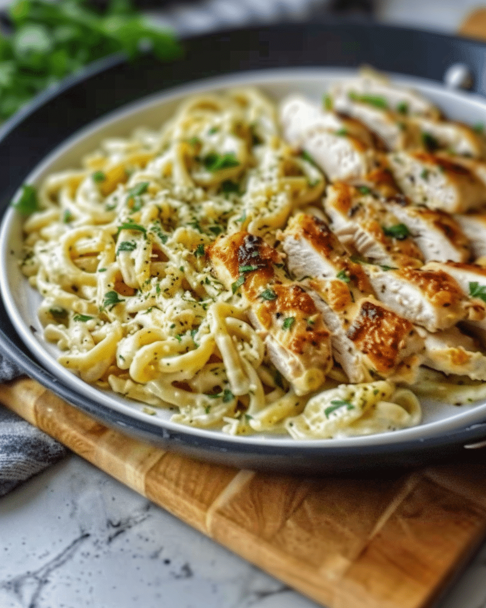 Garlic Parmesan Chicken Pasta