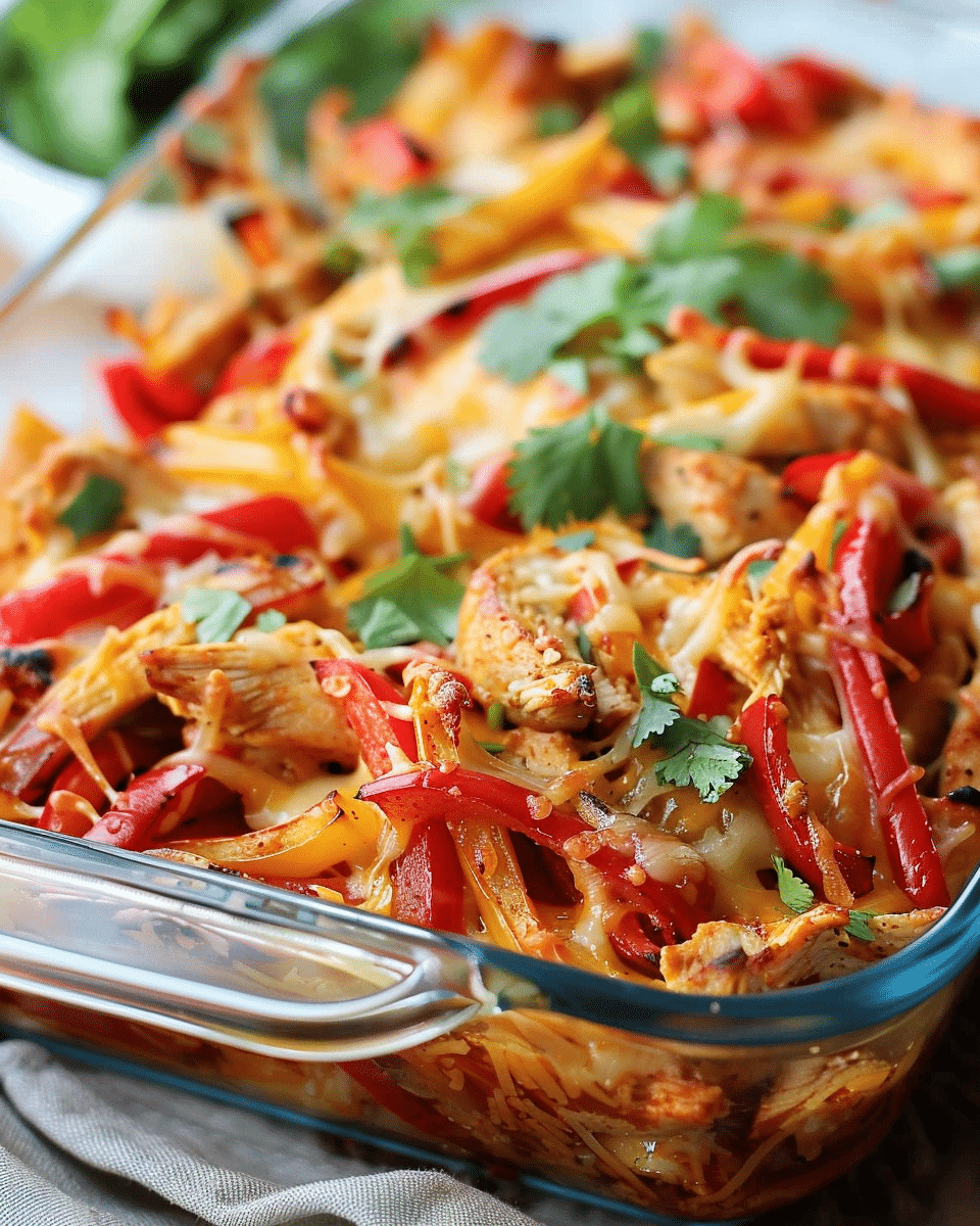 Chicken Fajita Casserole