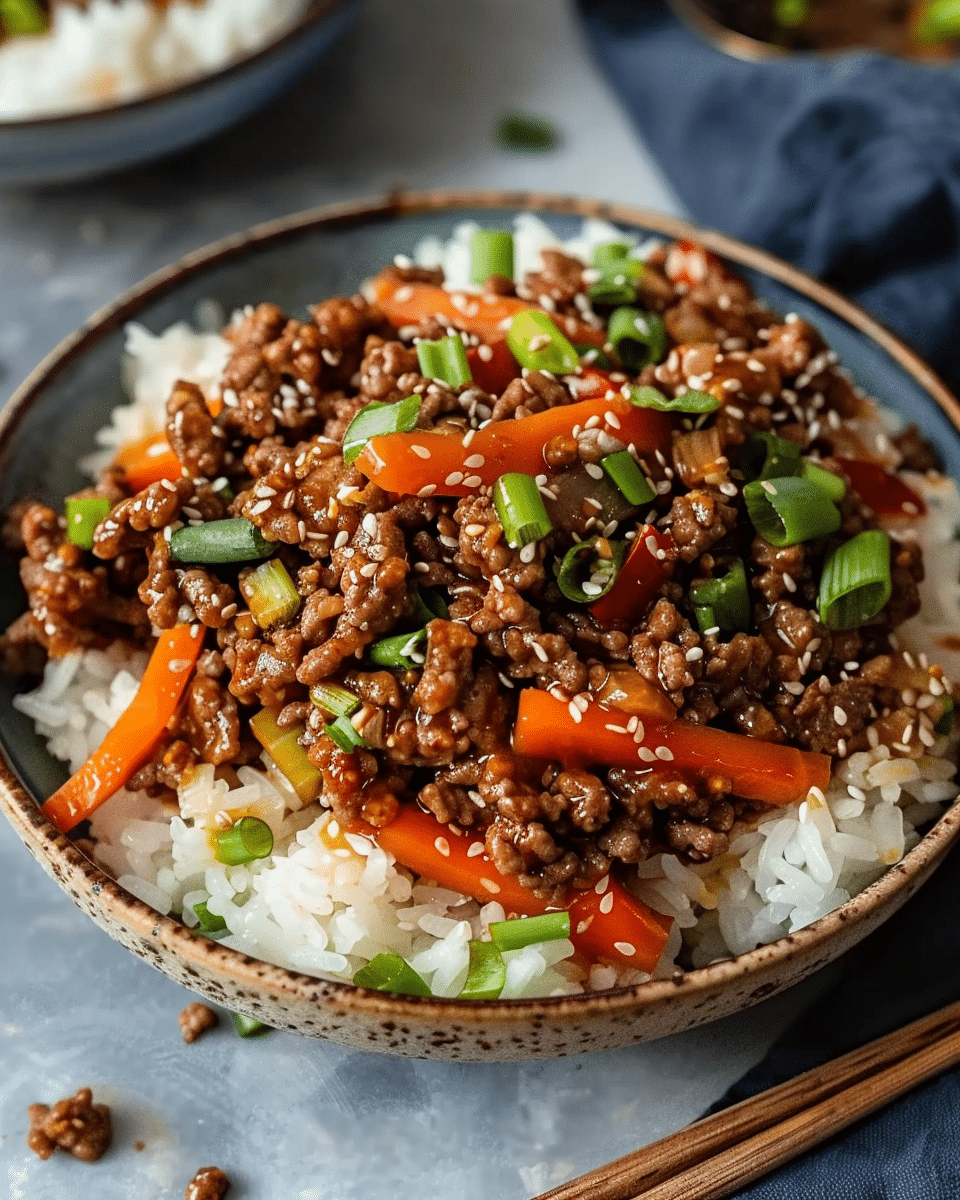 Teriyaki Ground Beef Stir‑Fry