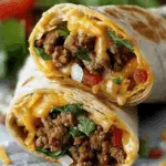 Nacho Cheese Beef Wrap