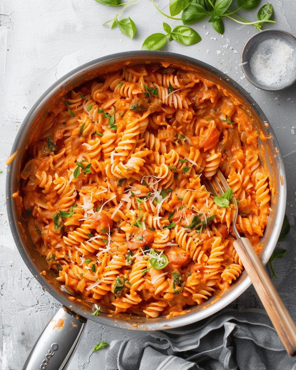 Easy One Pot Creamy Tomato Pasta