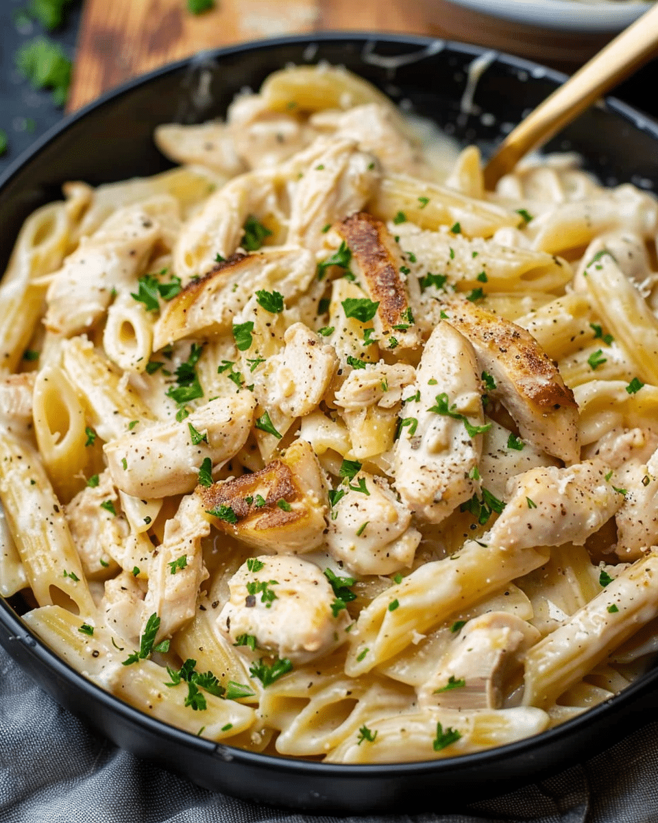 Creamy Garlic Chicken Pasta