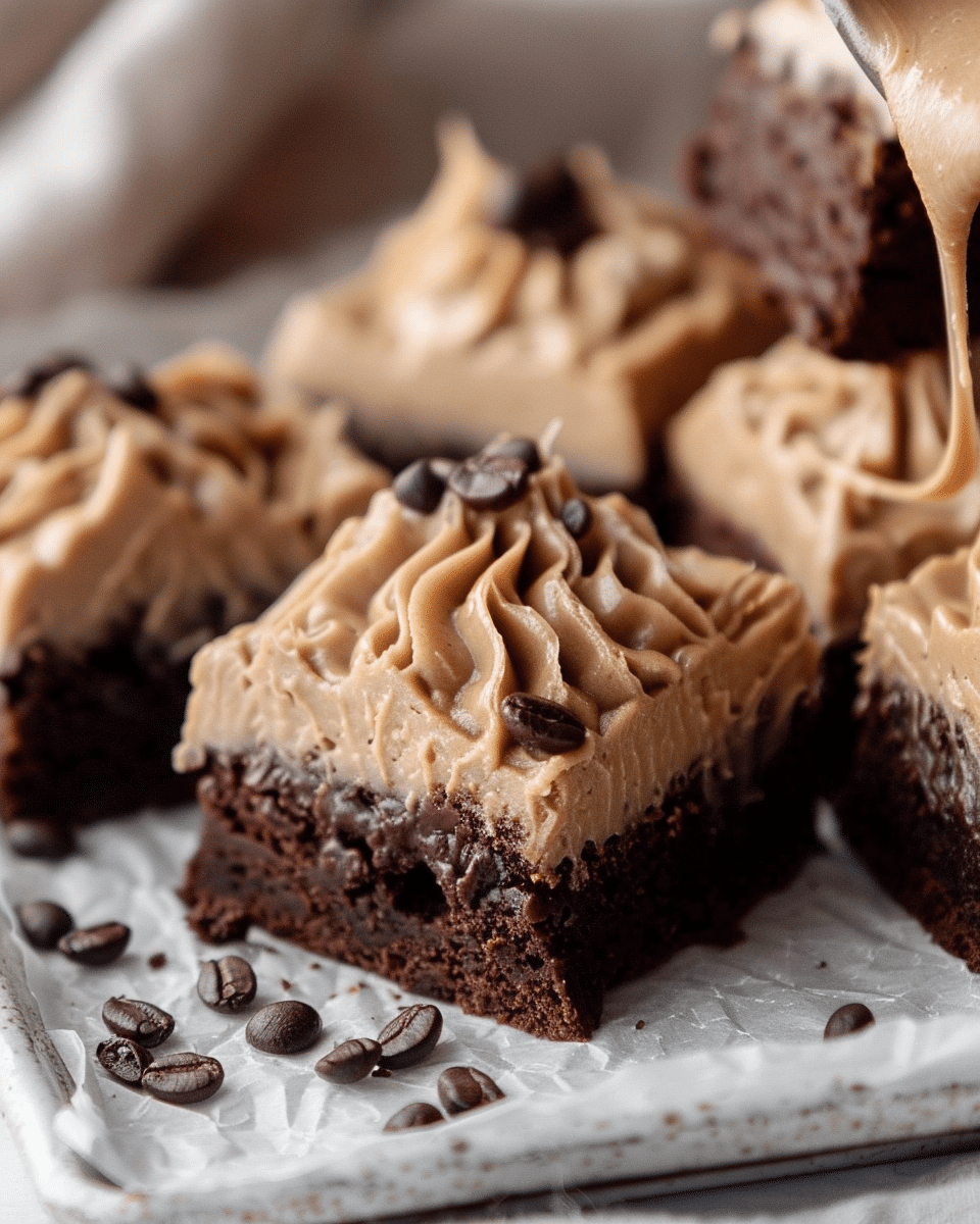 Frosted Coffee Brownies