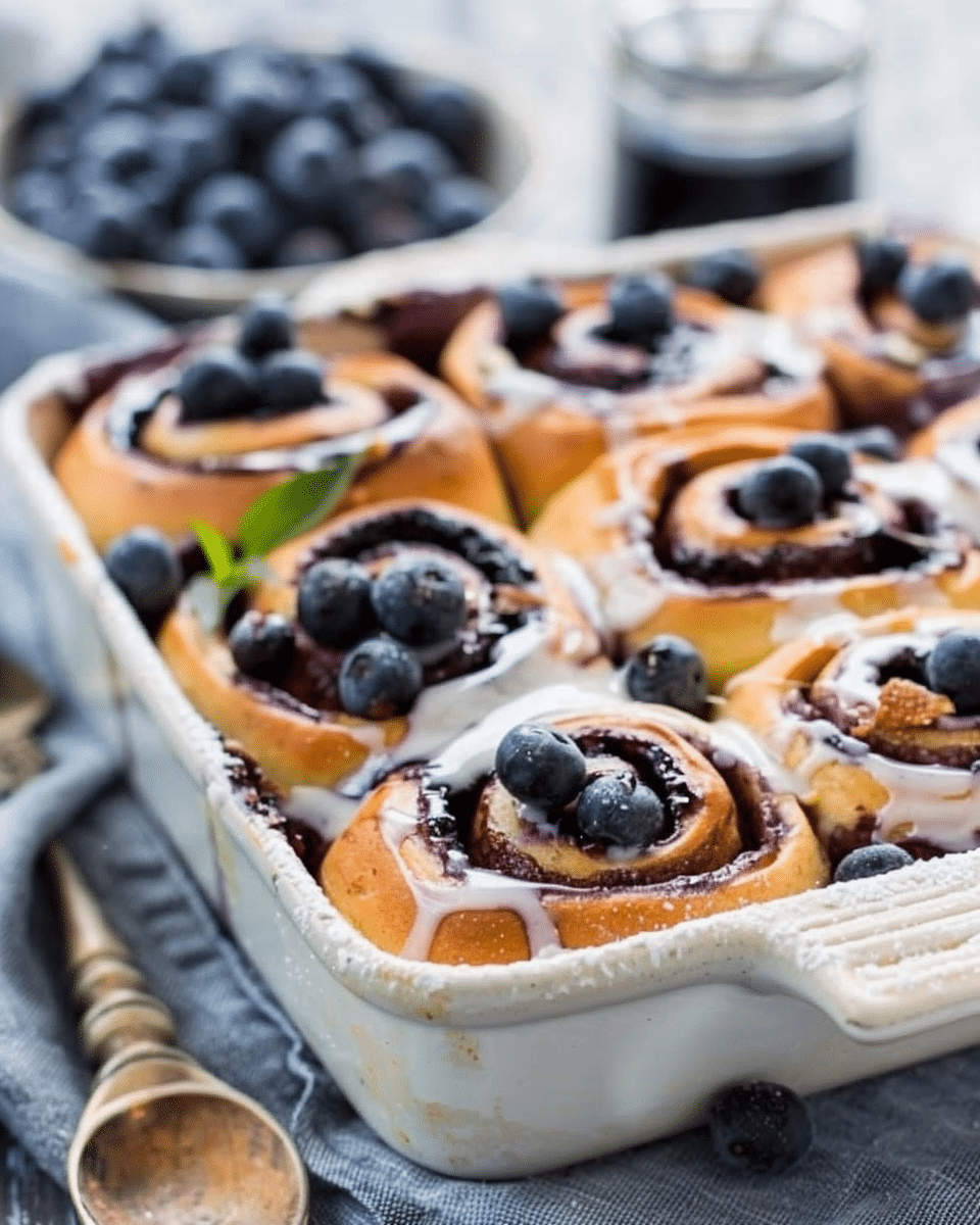 Blueberry Cinnamon Rolls