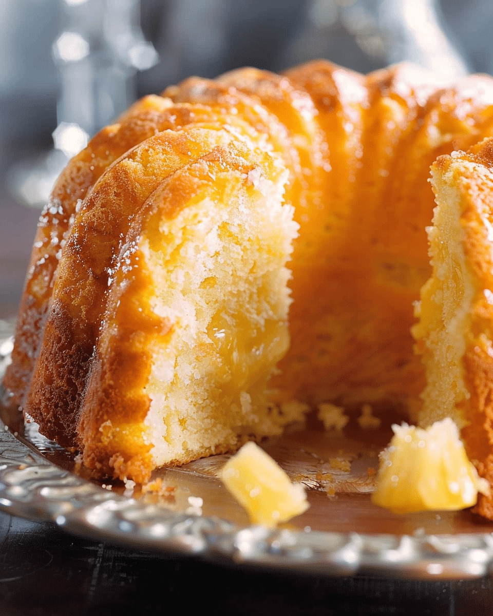 Pineapple Pound Cake