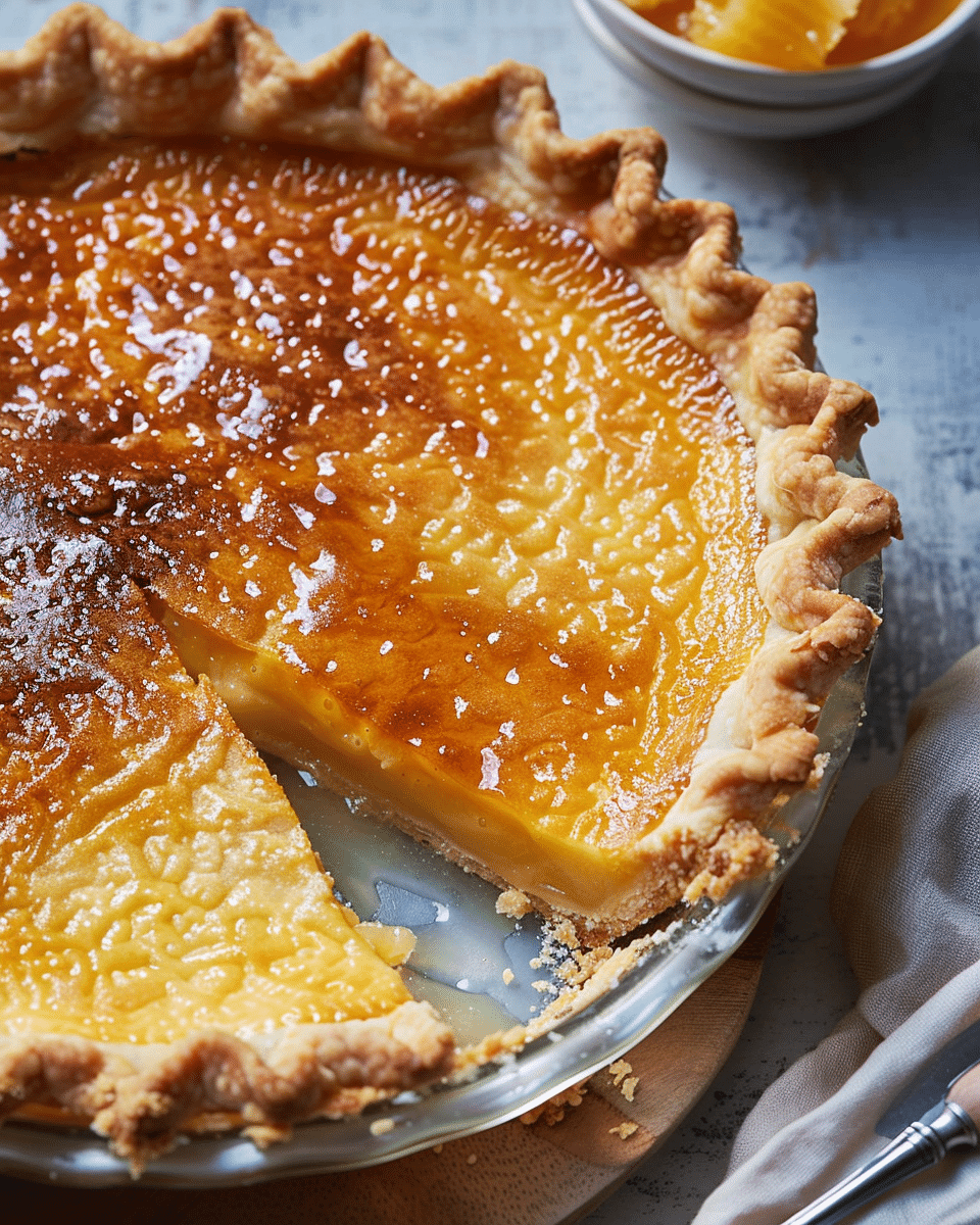 Golden Greek Honey Pie (Melopita)