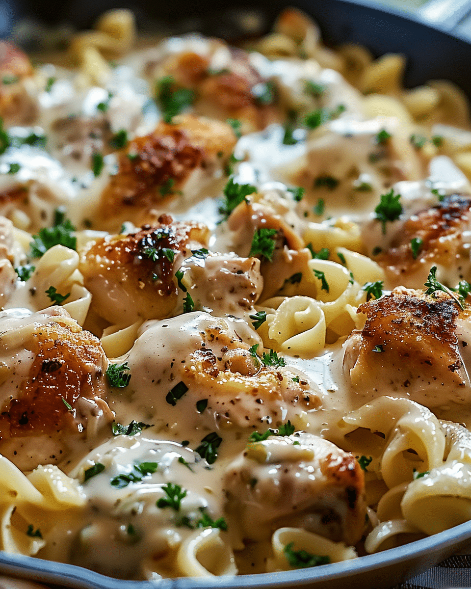 One-Pan Chicken with Buttered Noodles