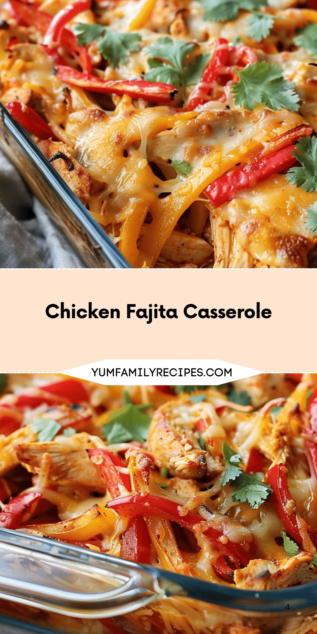 Chicken Fajita Casserole | Yum Family Recipes