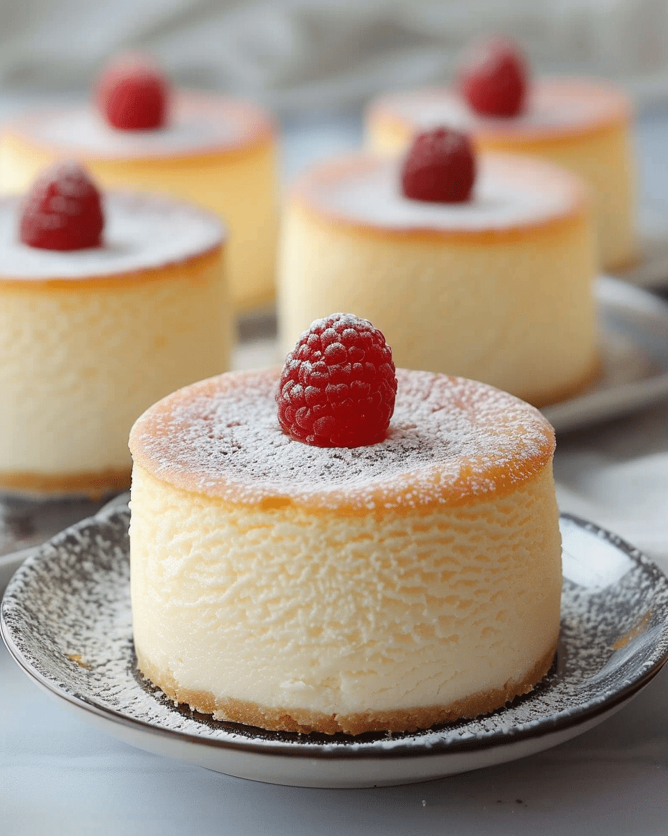Quick Mini Japanese Cheesecakes