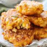 Cheesy Corn Fritters