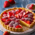Vanilla Custard & Strawberry Tart