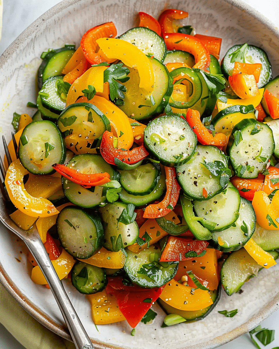Cucumber Sweet Pepper Salad