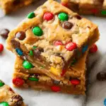 Soft-Baked M&M Cookie Bars