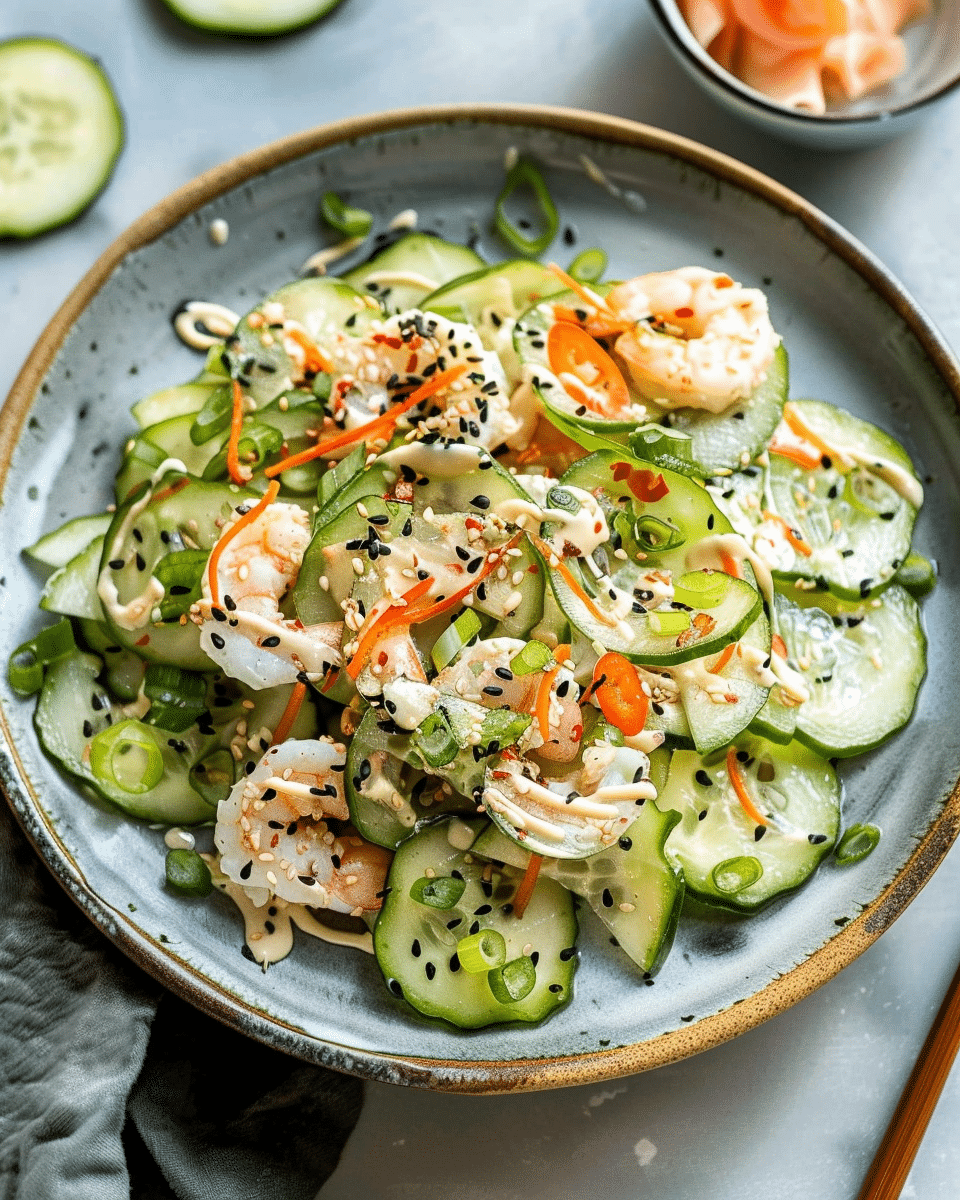 California Roll Cucumber Salad