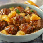 Meatballs with Pineapple and Sweet Pickle