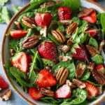 Spinach Strawberry Salad with Pecans