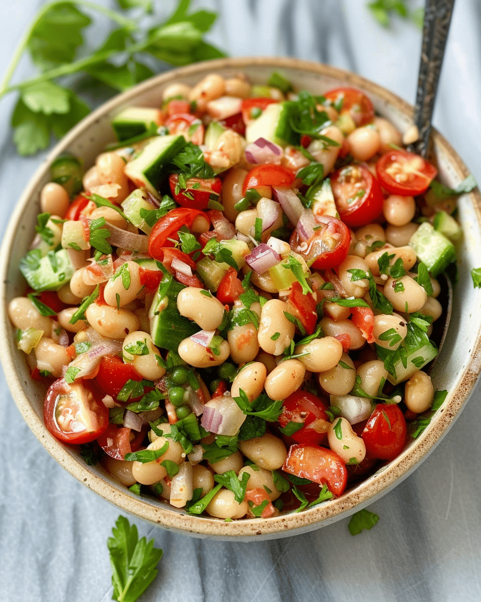 Mediterranean White Bean Salad
