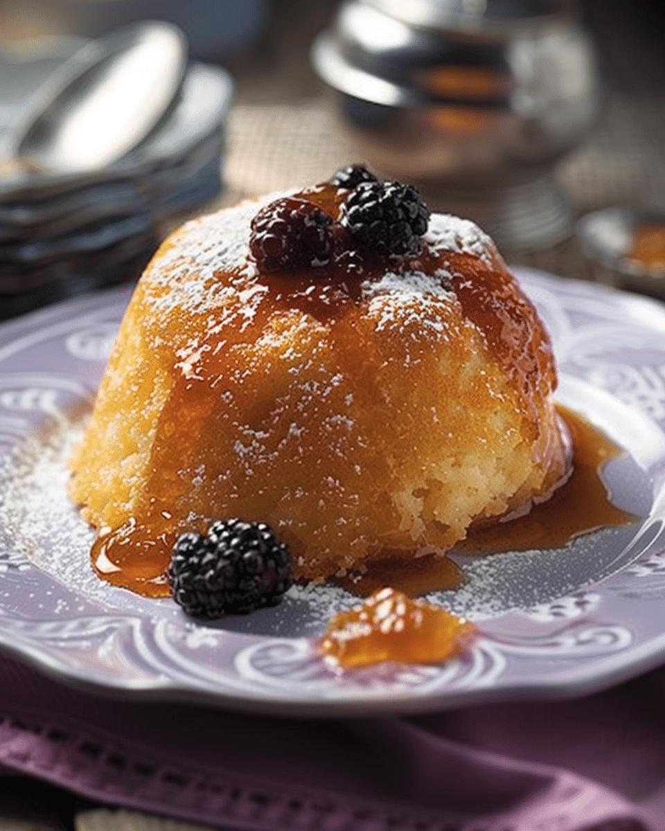 Easy Marmalade Steamed Sponge Pudding