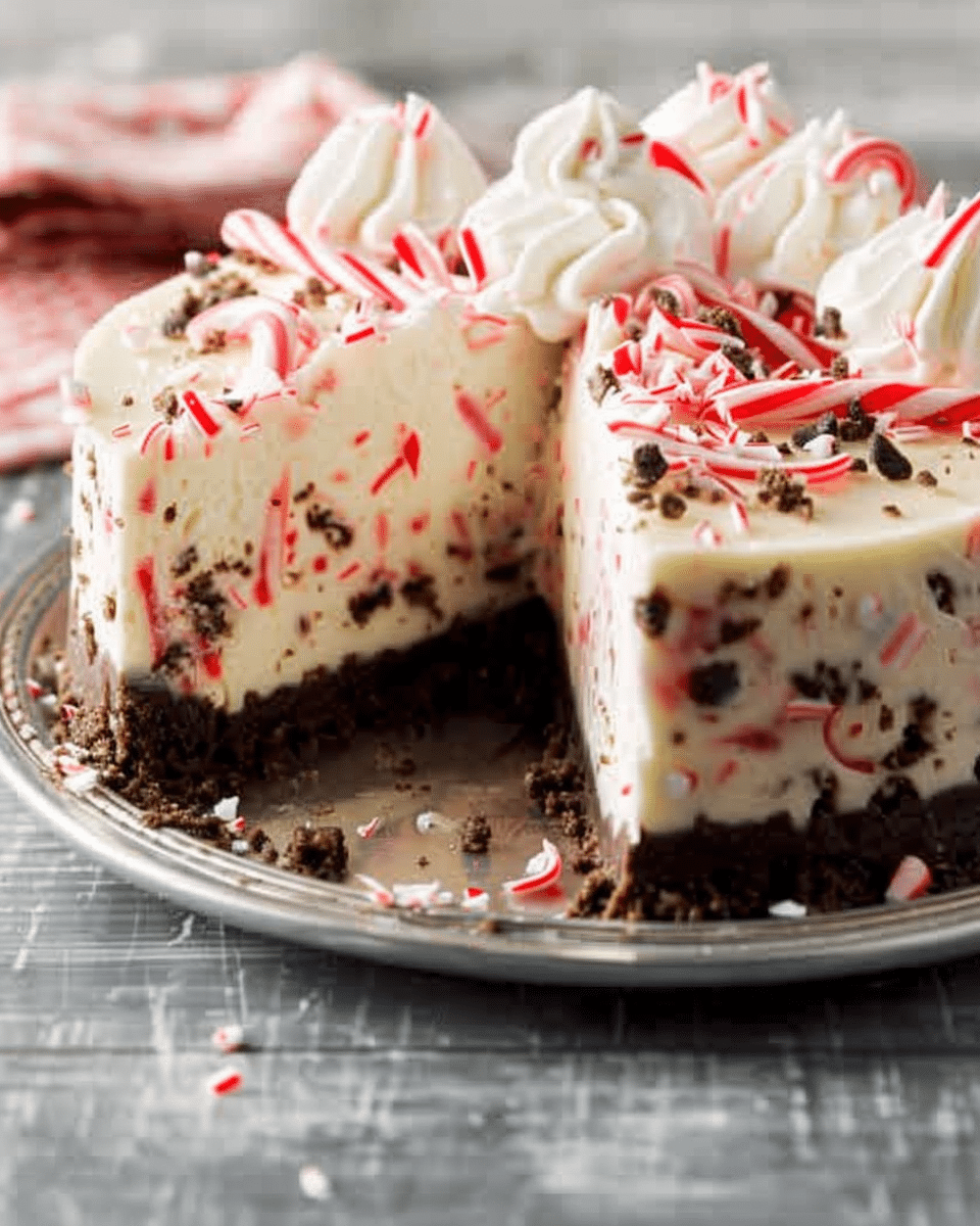 Peppermint Bark Cheesecake