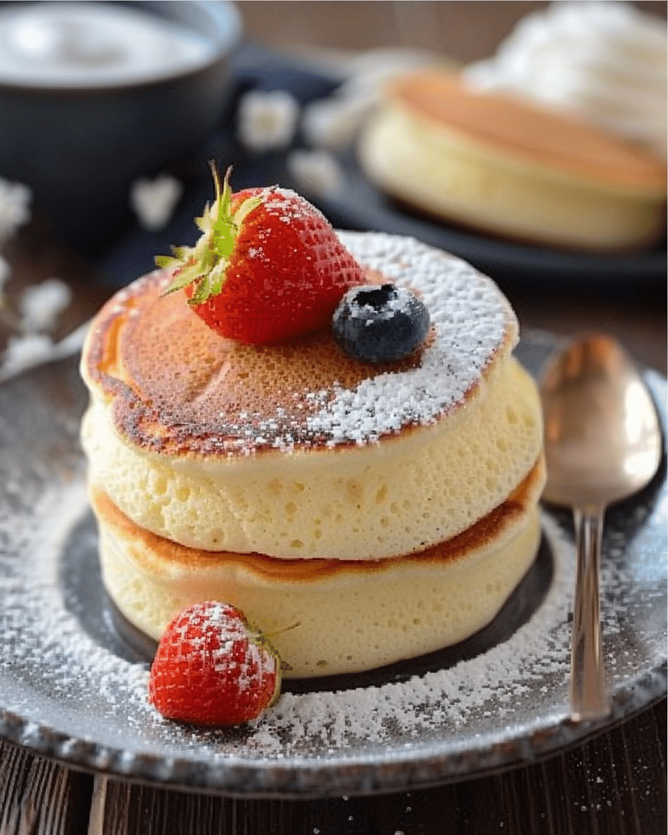 Fluffy Japanese Soufflé Pancakes