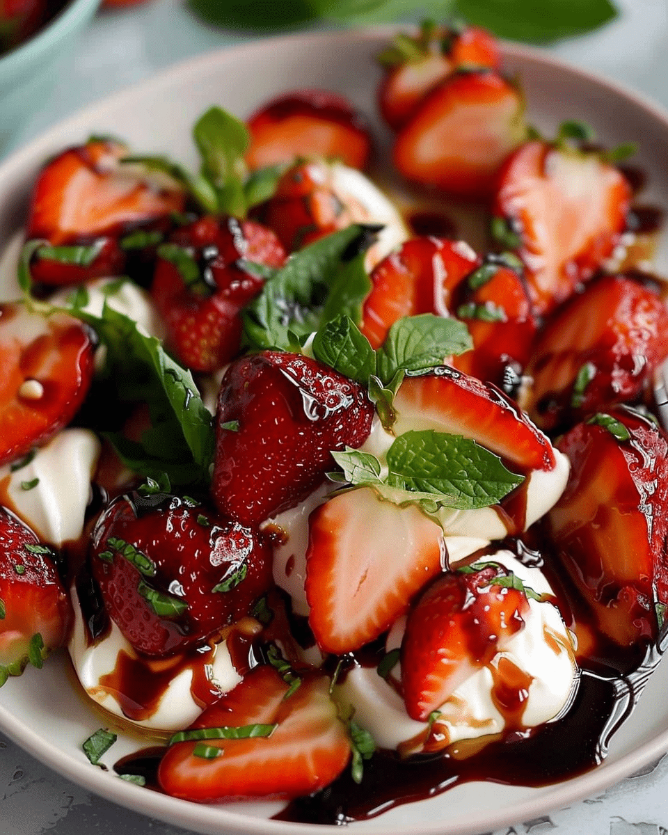 Balsamic Strawberry Caprese