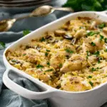 Easy Chicken Piccata Orzo Casserole