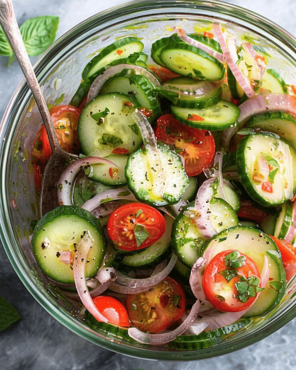 Marinated Cucumbers, Onions, and Tomatoes – A Southern Summer Favorite