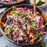 Crunchy Asian Cabbage Slaw with Sesame Dressing