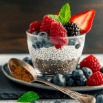 Delicious Chia Pudding with Fruit