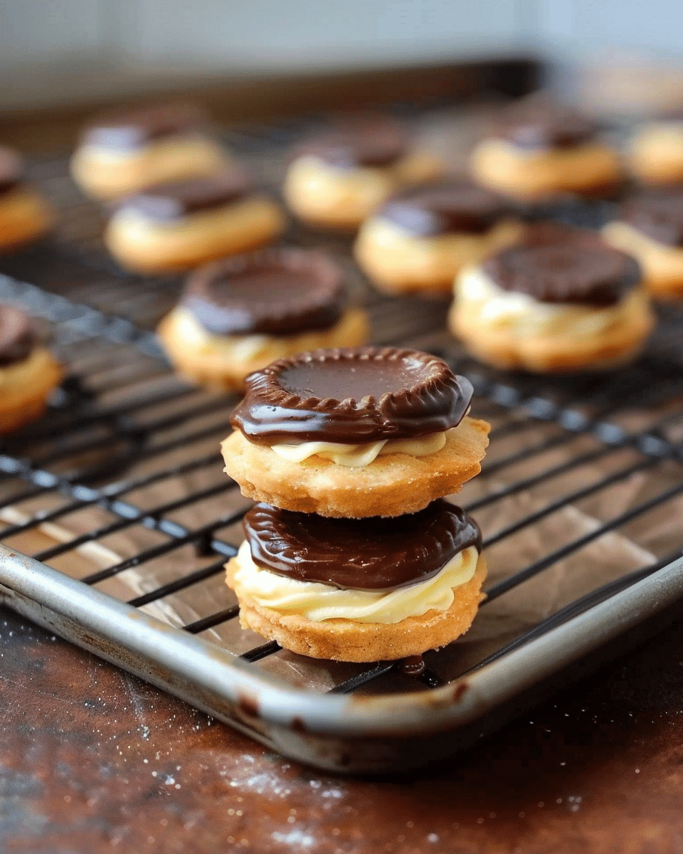 Boston Cream Pie Cookie Bites