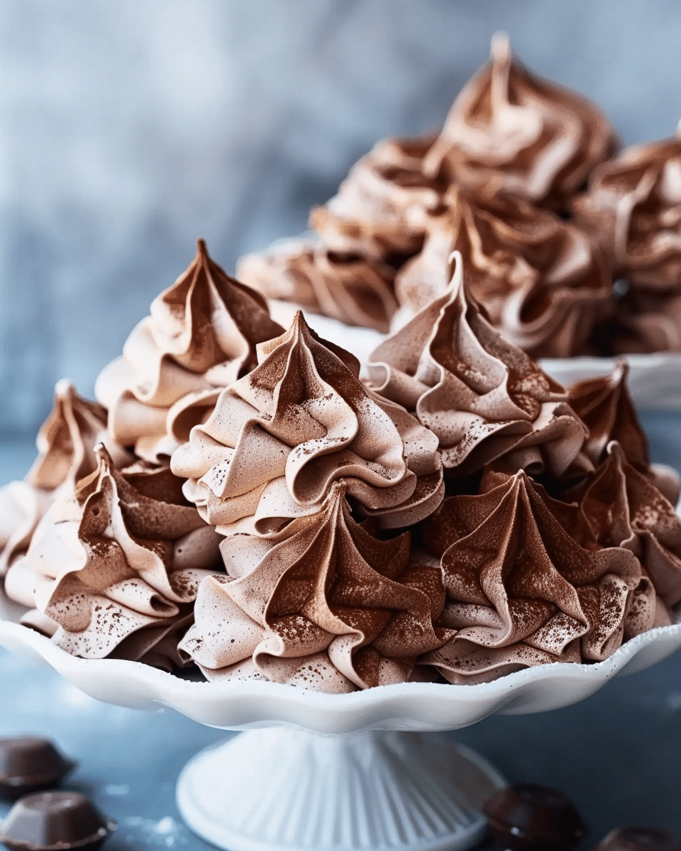 Chocolate Meringue Cookies