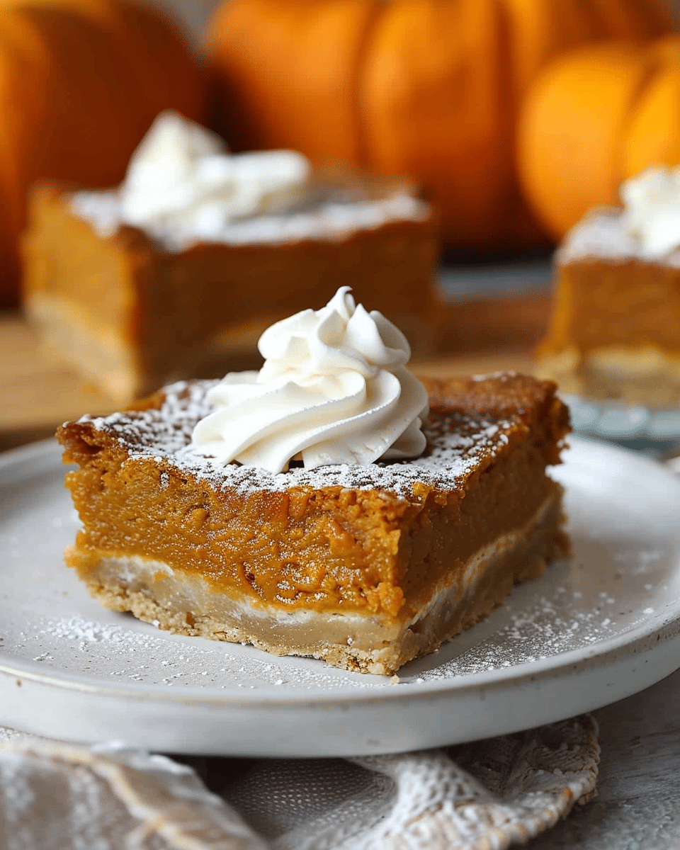 Easy Pumpkin Pie Bars