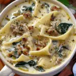 Creamy Alfredo Lasagna Soup