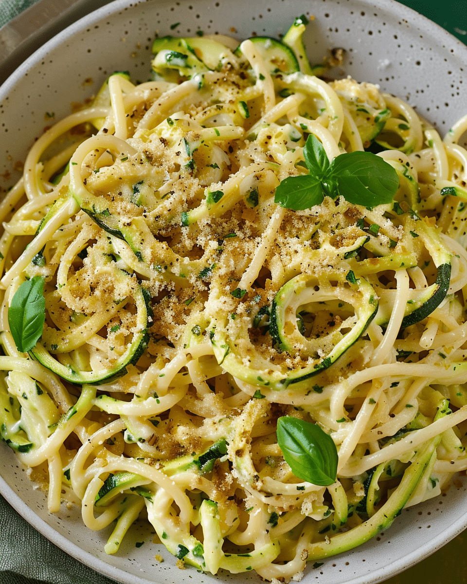 Creamy Zucchini Spaghetti