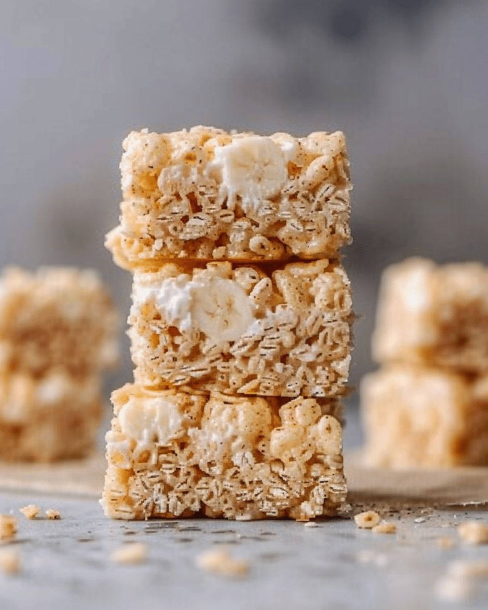 Banana Pudding Rice Krispie Treats