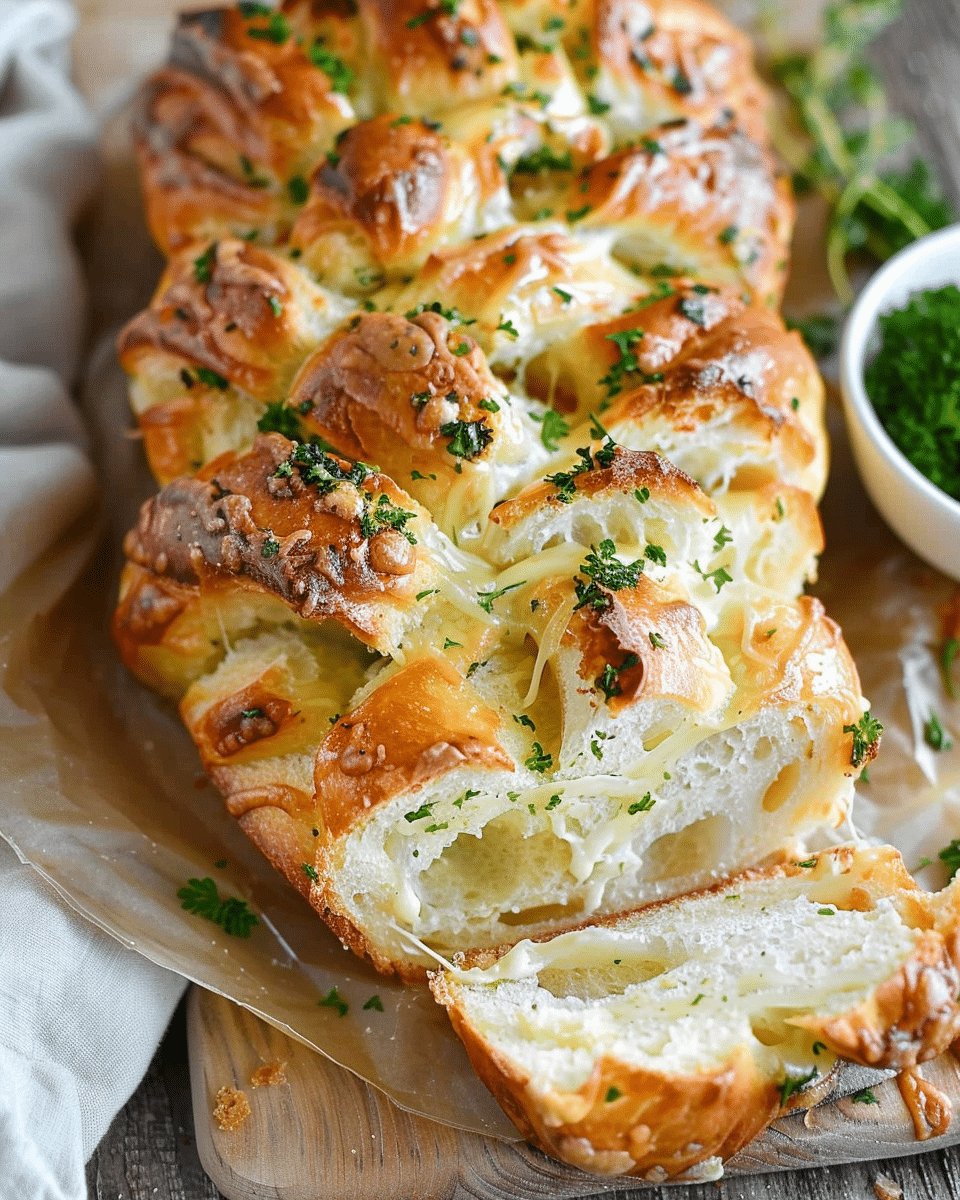 Cheesy Garlic Pull‑Apart Bread