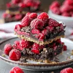 Dark Chocolate Raspberry Pie Bars