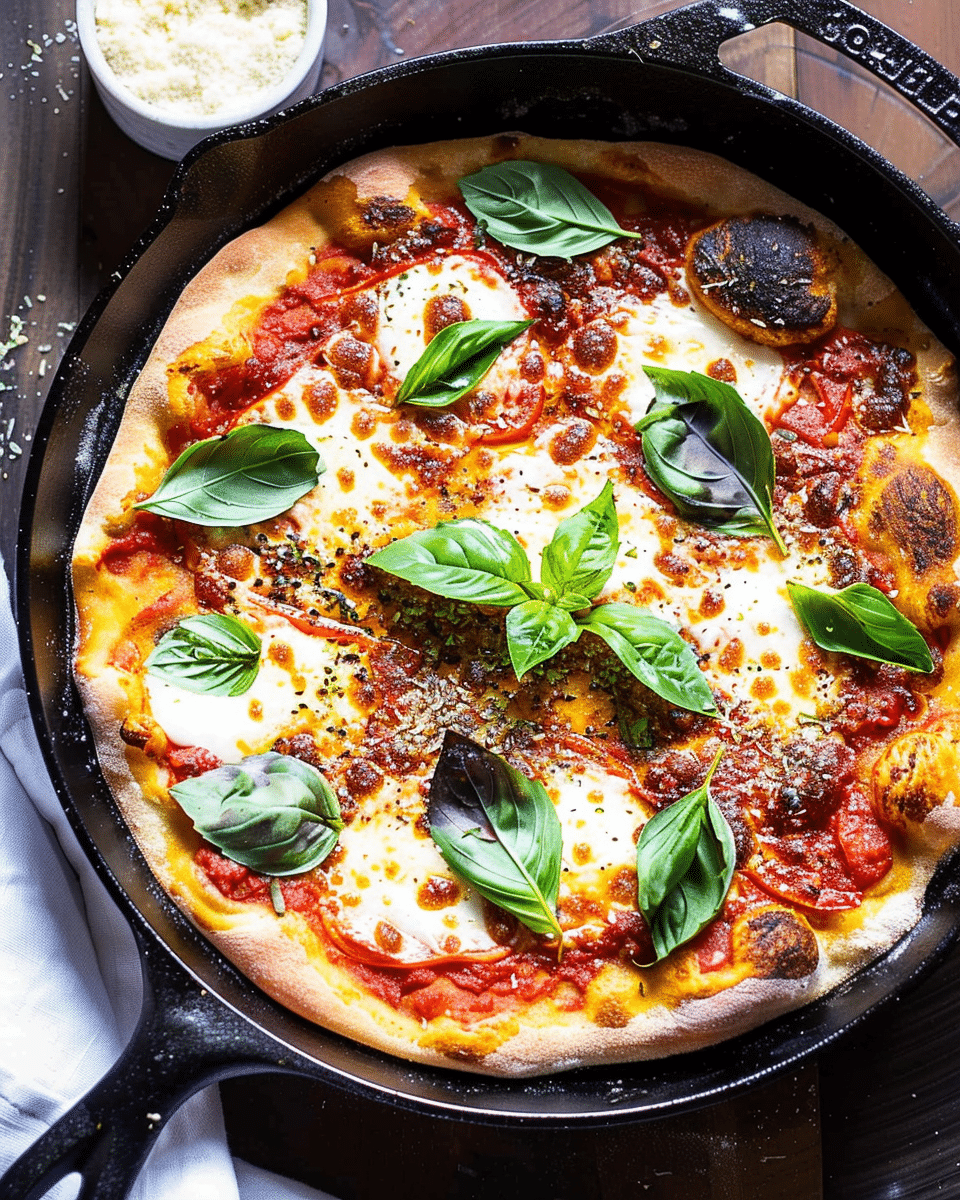 Cast Iron Margherita Pizza