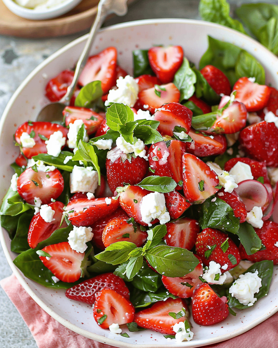 Summer Strawberry Feta Salad