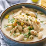 Creamy Crockpot White Chicken Chili
