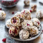 Cranberry White Chocolate Energy Bites