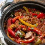 Slow Cooker Peppers and Sausage