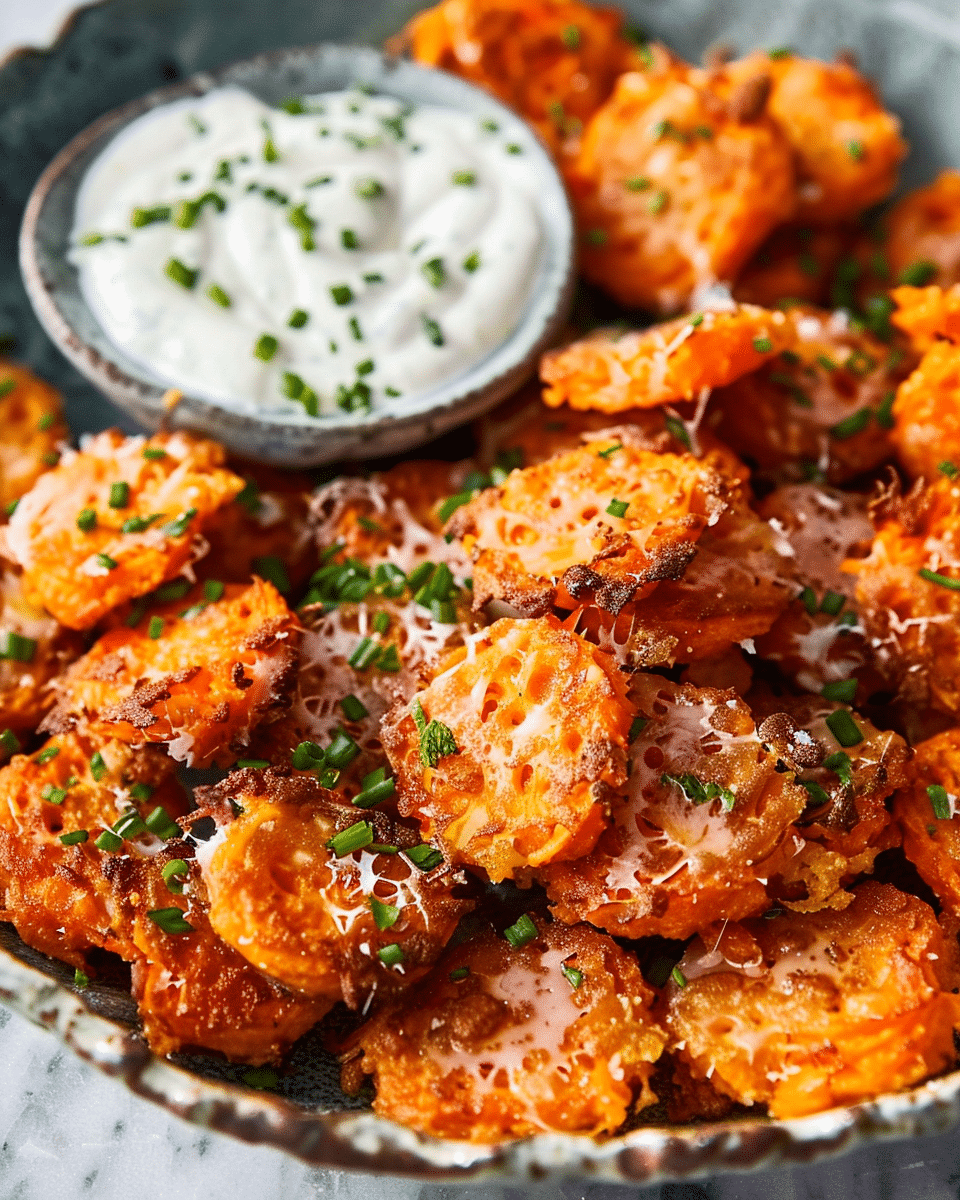 Crispy Smashed Carrots Bites